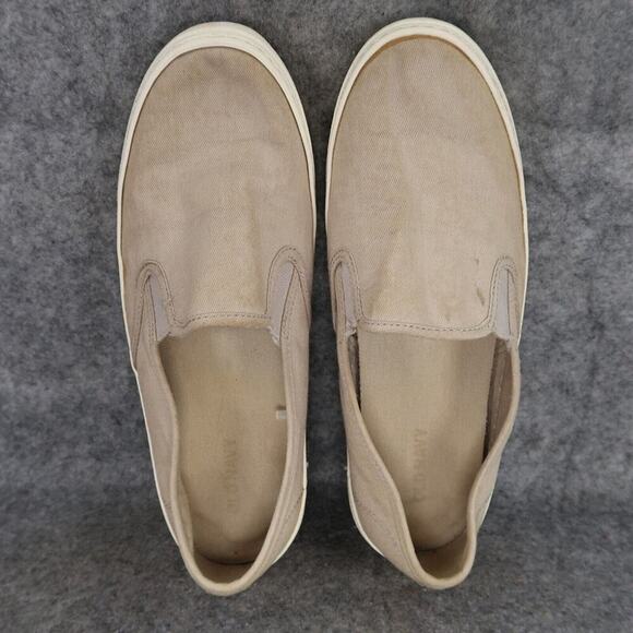 Old Navy Shoes Womens 7 Sneakers Slip On Casual Canvas Flats Comfort Taupe 1994 - Picture 6 of 12